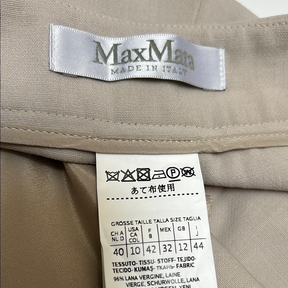 MaxMara Taupe slacks - Picture 5 of 6